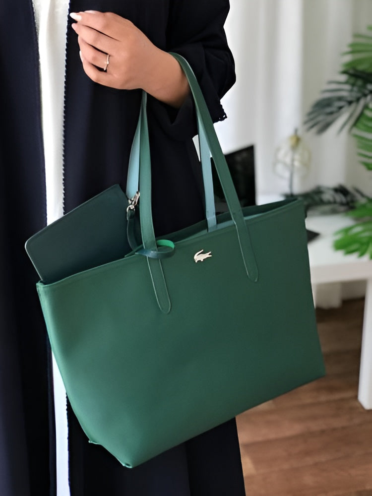 LACOSTE Anna Reversible Tote with Pouch