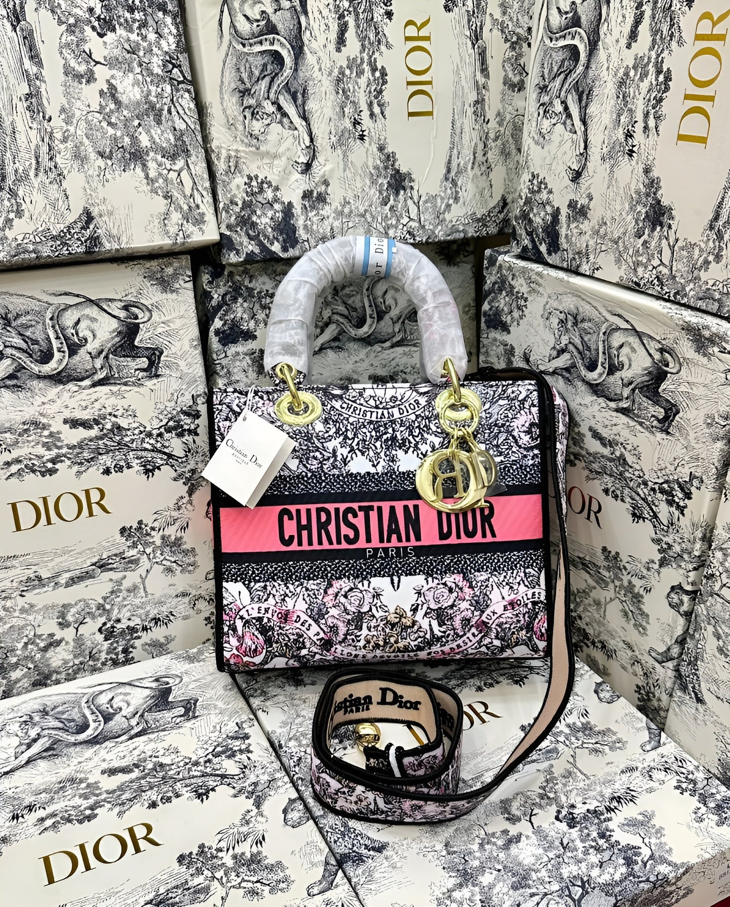 Christian Dior Medium Lady Bag