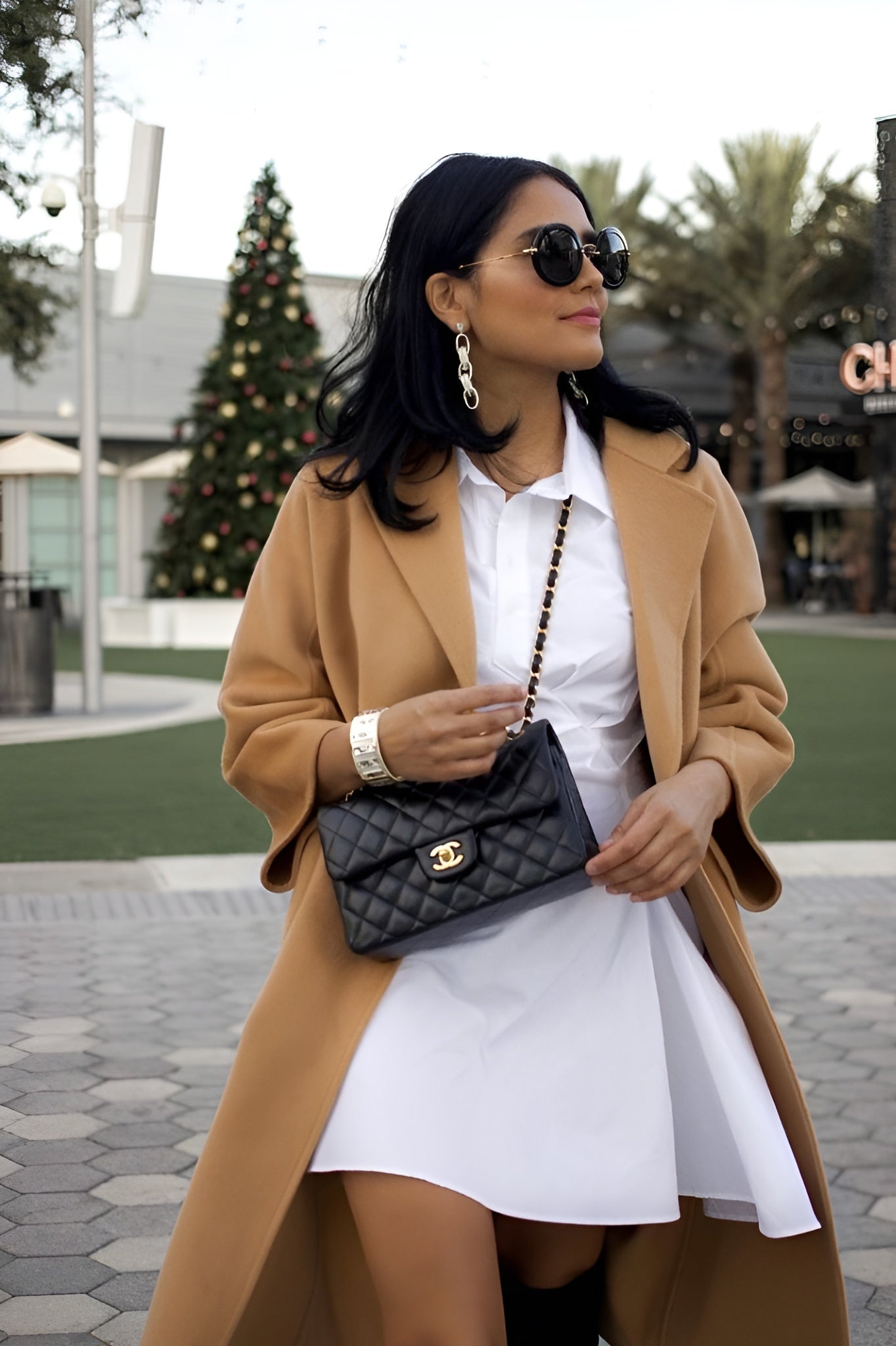 CHANEL Classic Double Flap Bag Black Quilted Leather Hand Bag