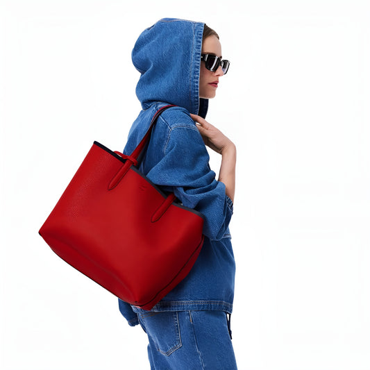 LACOSTE Anna Reversible Tote with Pouch