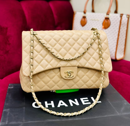 Flap with Mini Rectangle Caviar Top Handle Cross Body Bag