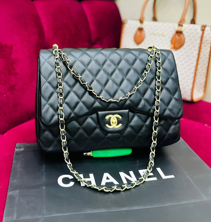 Flap with Mini Rectangle Caviar Top Handle Cross Body Bag