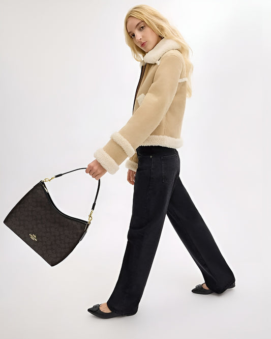 Coach Hand Bag In Signature Canvas