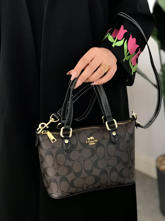 Coach Hand Bag With Long Belt